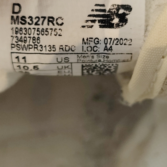 New Balance Men's 327 Casual Beige Sneakers Nimbus Cloud/Gum Shoes Size 11 - Picture 11 of 11